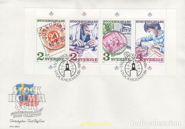 Sellos: 559008 MNH SUECIA 1986 STOCKHOLMIA 86. EXPOSICION FILATELICA INTERNACIONAL