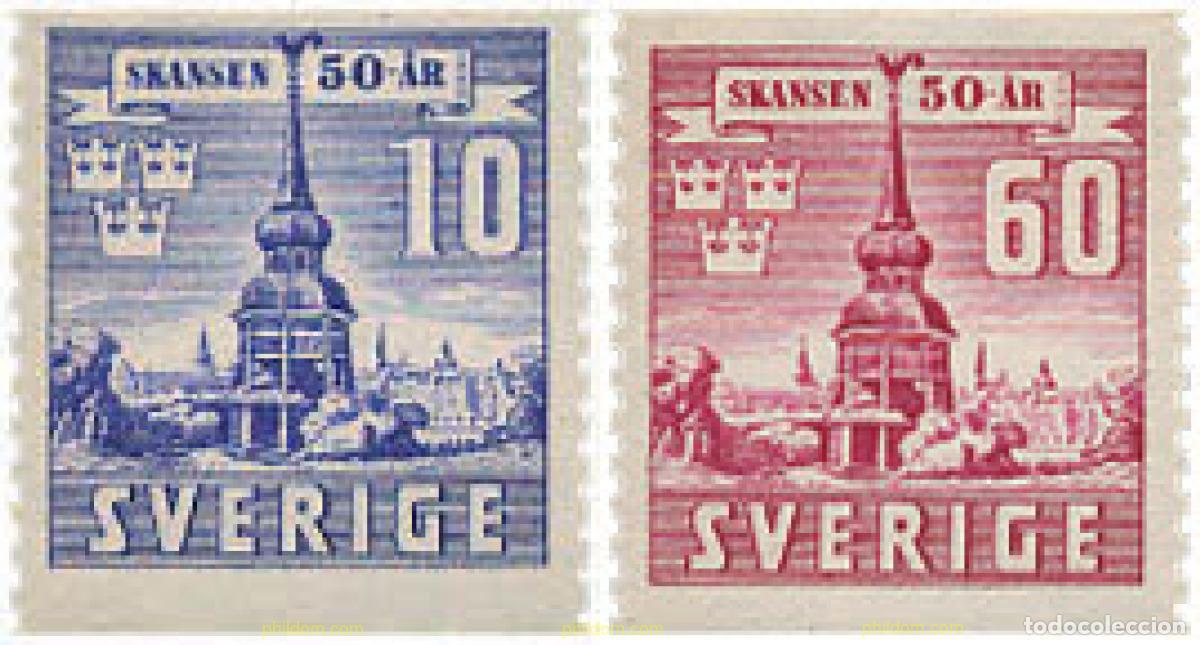 Briefmarken: 363455 HINGED SUECIA 1941 50 ANIVERSARIO DEL MUSEO DE SKANSEN