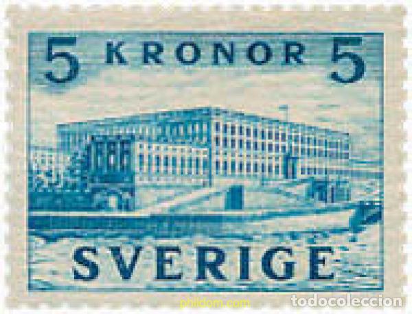 Briefmarken: 363457 MNH SUECIA 1941 PALACIO REAL DE ESTOCOLMO