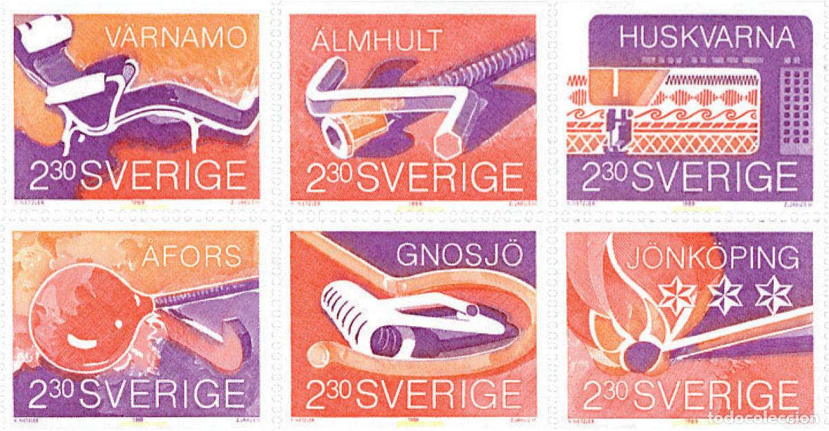 Selos: 106939 MNH SUECIA 1989 INDUSTRIAS