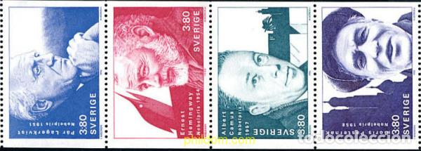 Sellos: 112643 MNH SUECIA 1990 PREMIOS NOBEL DE LITERATURA