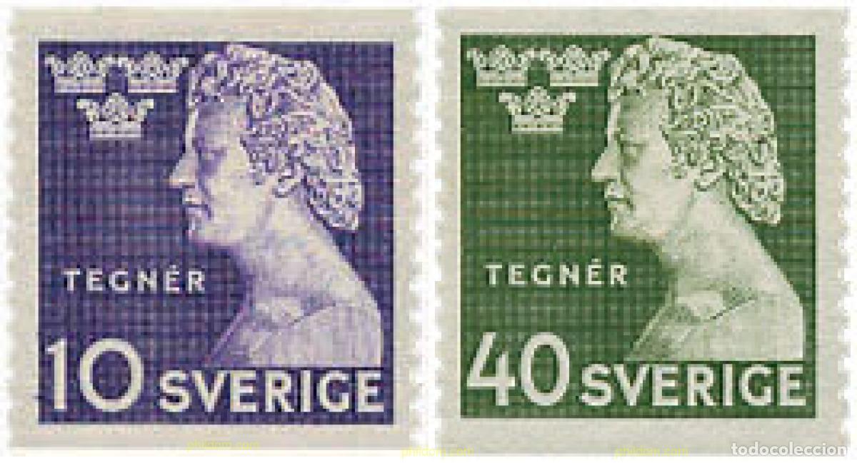 Sellos: 107128 MNH SUECIA 1946 CENTENARIO DE LA MUERTE DE ISAIAS TEGNER