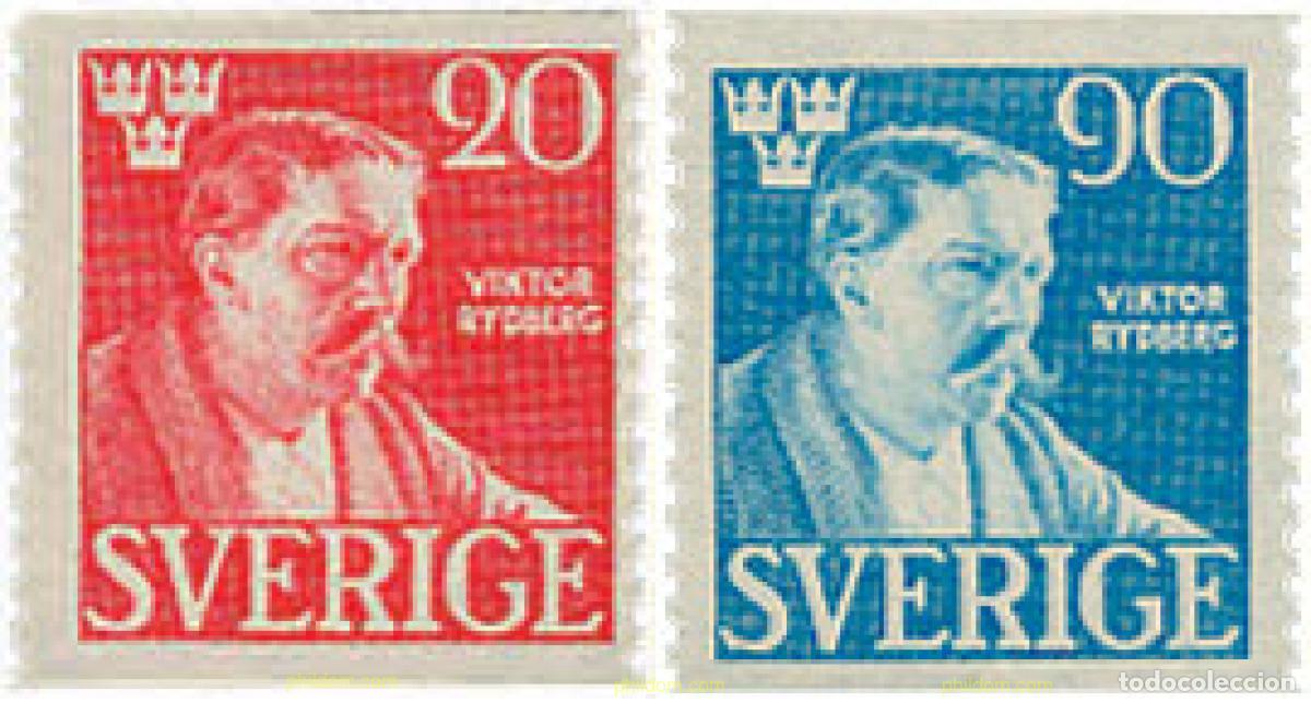 Sellos: 107094 MNH SUECIA 1945 50 ANIVERSARIO DE LA MUERTE DE VIKTOR RYDBERG