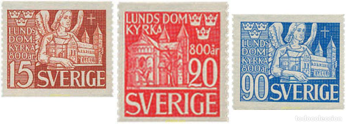 Sellos: 107108 MNH SUECIA 1946 8 CENTENARIO DE LA CONGREGACION DE LA CATEDRAL DE LUND