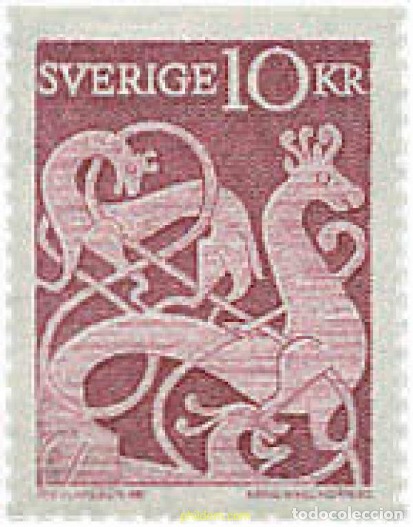 Sellos: 245421 HINGED SUECIA 1961 PIEDRA RUNICA