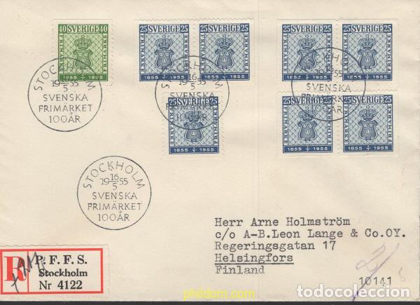 Sellos: 660524 MNH SUECIA 1955 CENTENARIO DEL PRIMER SELLO DE SUECIA