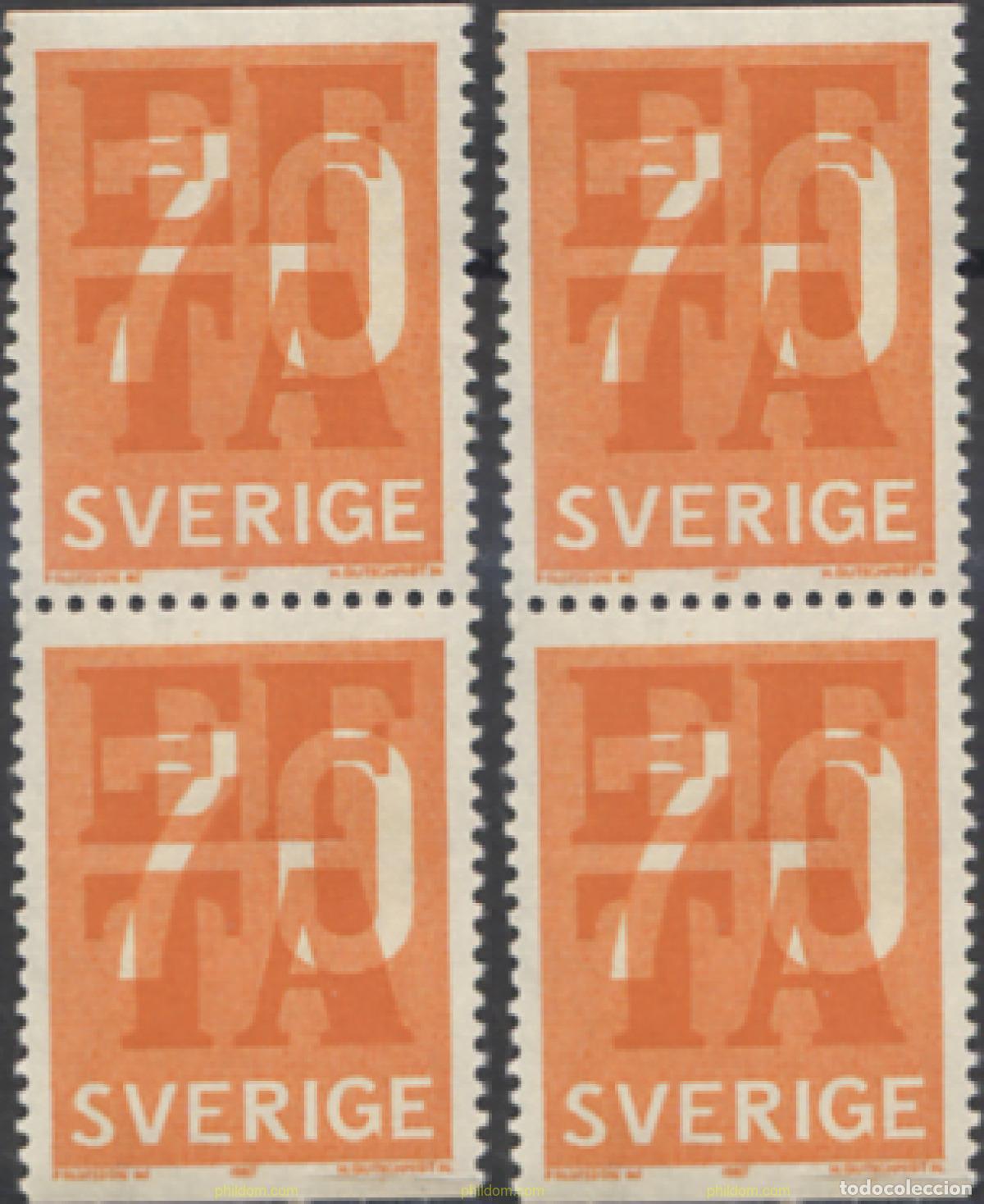 Sellos: 276397 MNH SUECIA 1967 ASOCIACION EUROPEA DE LIBRE CAMBIO