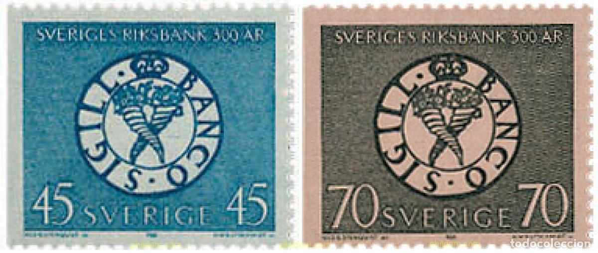 Stamps: 108314 MNH SUECIA 1968 3 CENTENARIO DE LA BANCA SUECA