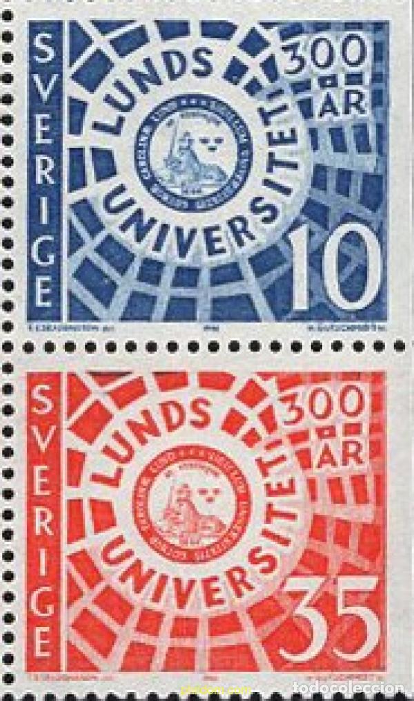 Sellos: 671040 MNH SUECIA 1968 3 CENTENARIO DE LA UNIVERSIDAD DE LUND