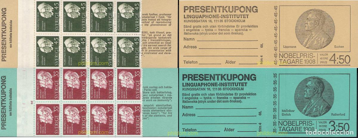 Sellos: 108371 MNH SUECIA 1968 PREMIOS NOBEL
