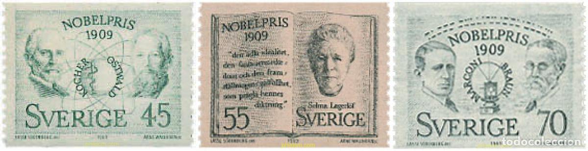 Timbres: 108457 MNH SUECIA 1969 PREMIOS NOBEL