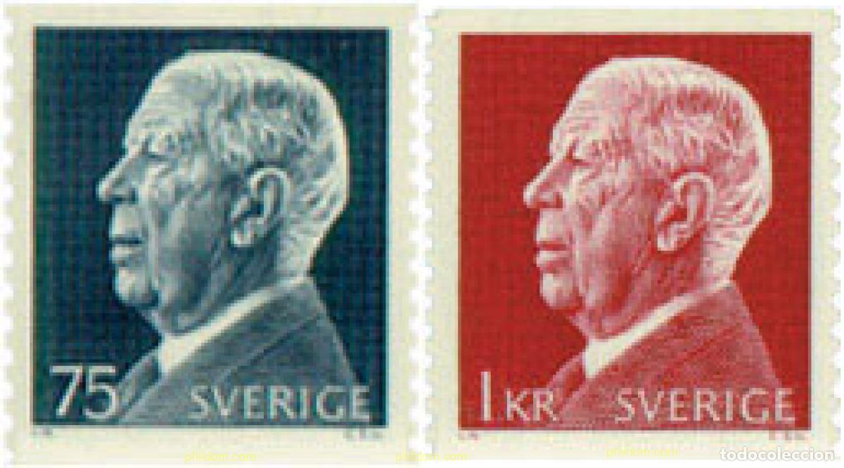 Sellos: 109020 MNH SUECIA 1972 REY GUSTAVO VI ADOLFO