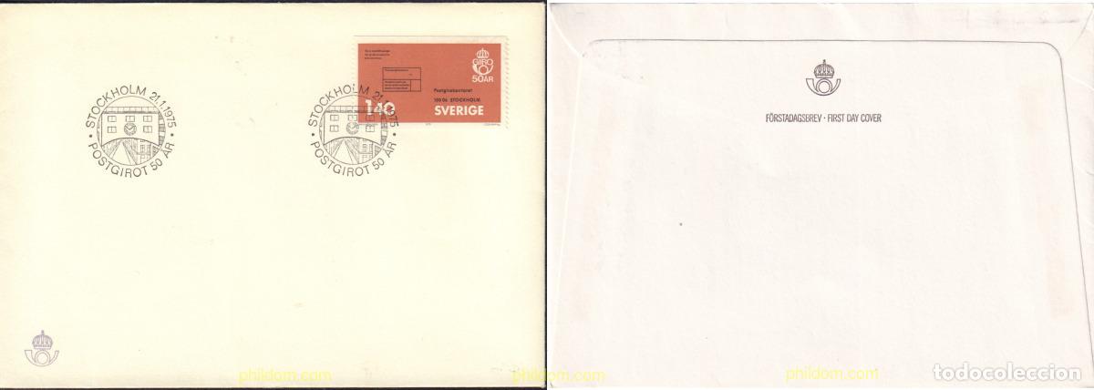 Sellos: 435890 MNH SUECIA 1975 50 ANIVERSARIO DE LOS CHEQUES POSTALES