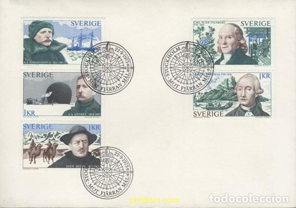 Sellos: 544445 MNH SUECIA 1973 EXPLORADORES