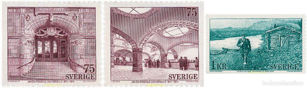 Sellos: 109223 MNH SUECIA 1974 CENTENARIO DE LA UNION POSTAL UNIVERSAL