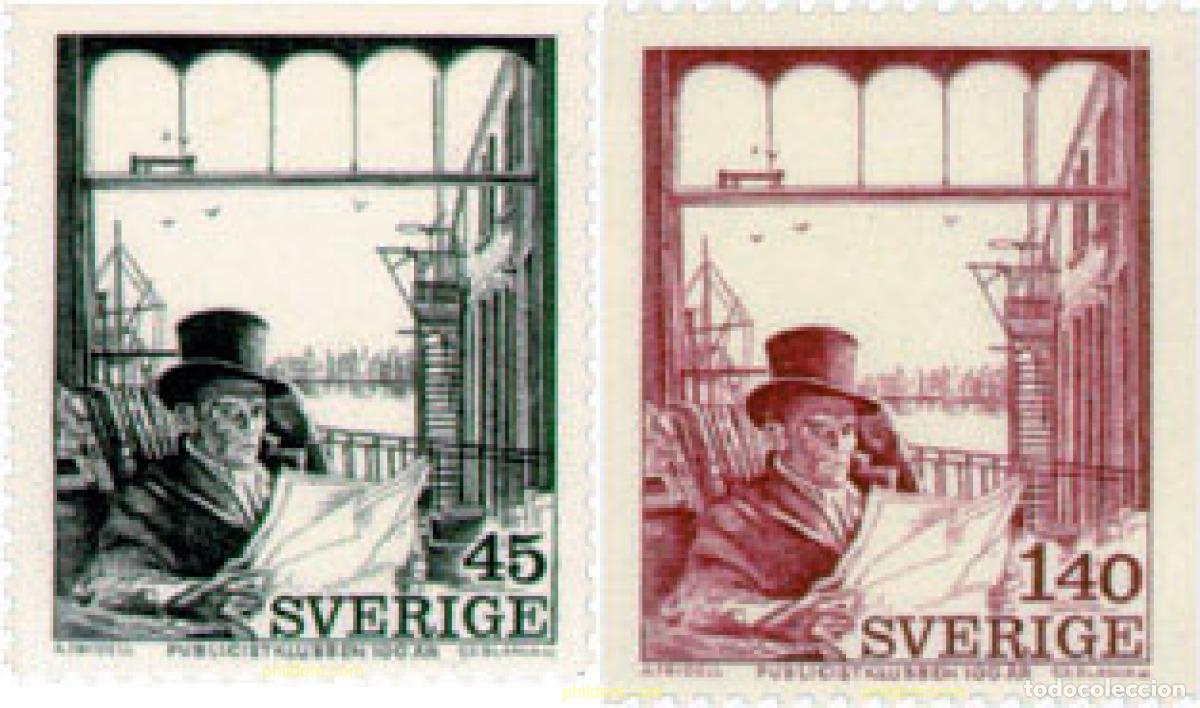 Sellos: 109227 MNH SUECIA 1974 CENTENARIO DEL CLUB DE LOS PERIODISTAS