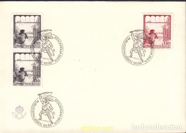Sellos: 435875 MNH SUECIA 1974 CENTENARIO DEL CLUB DE LOS PERIODISTAS
