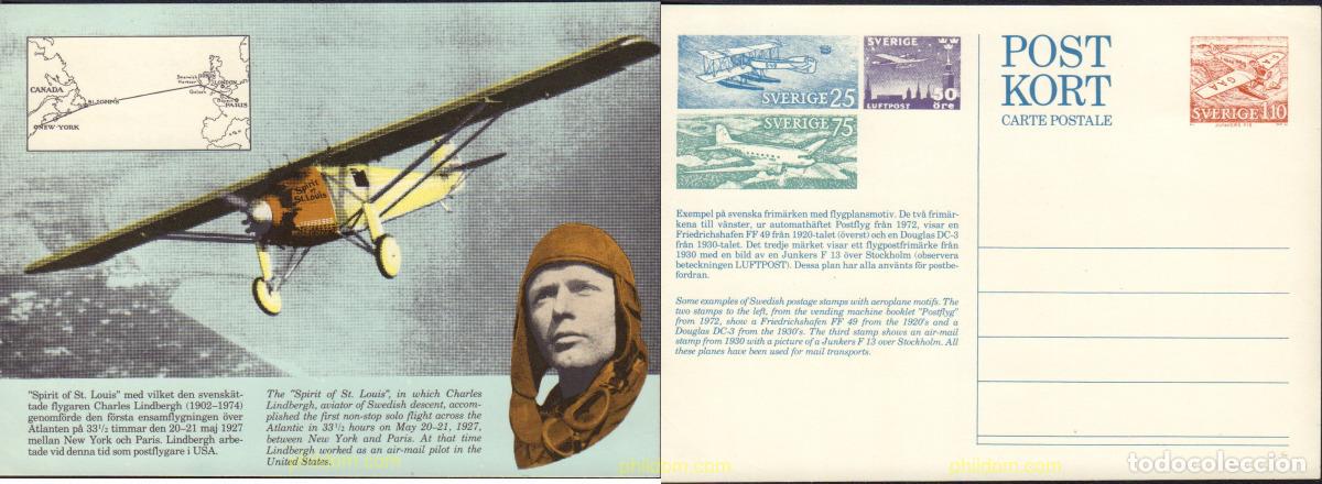 Sellos: 577574 MNH SUECIA 1972 RETROSPECTIVA DE AVIONES POSTALES