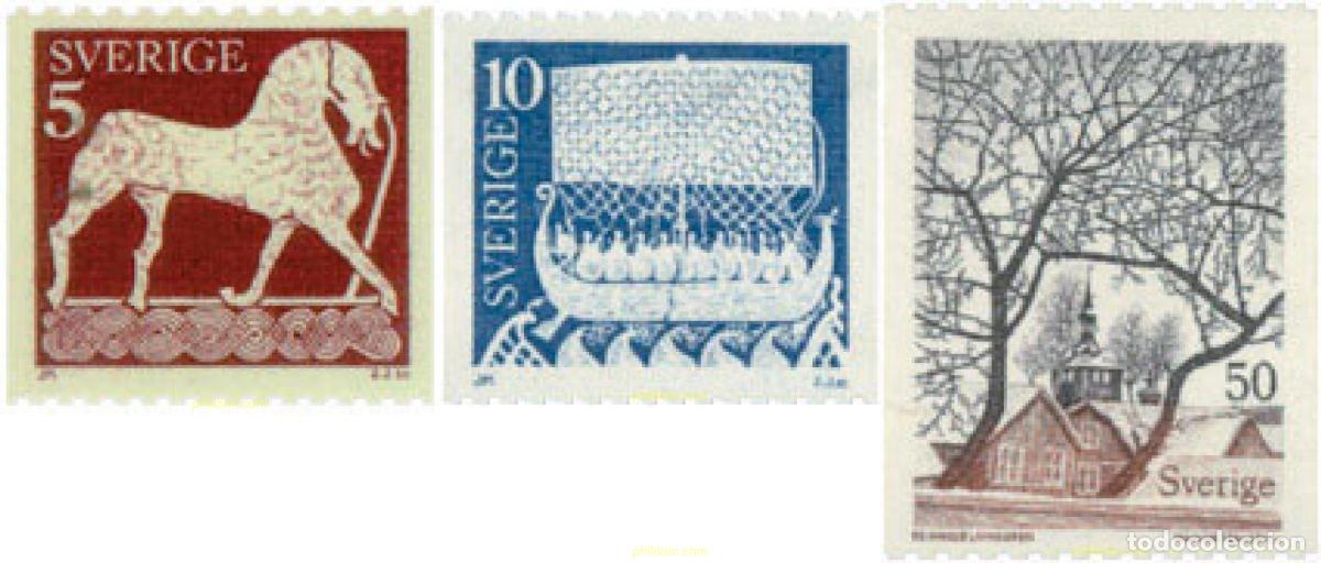 Stamps: 240051 MNH SUECIA 1973 PIEDRAS PINTADAS DE GOTLAND Y PINTURAS