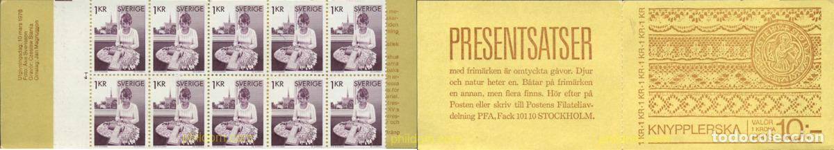 Stamps: 109456 MNH SUECIA 1976 ARTESANIA. ENCAJE DE BOLILLOS