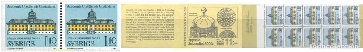 Sellos: 240012 MNH SUECIA 1977 500 ANIVERSARIO DE LA UNIVERSIDAD DE UPPSALA
