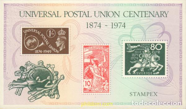 Selos: 589380 MNH SUECIA 1974 STOCKHOLMIA 74. EXPOSICION FILATELICA INTERNACIONAL