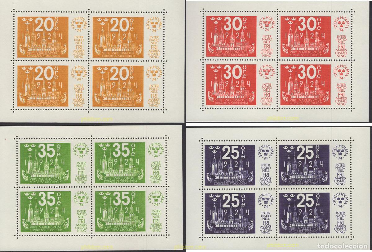 Selos: 660535 MNH SUECIA 1974 STOCKHOLMIA 74. EXPOSICION FILATELICA INTERNACIONAL