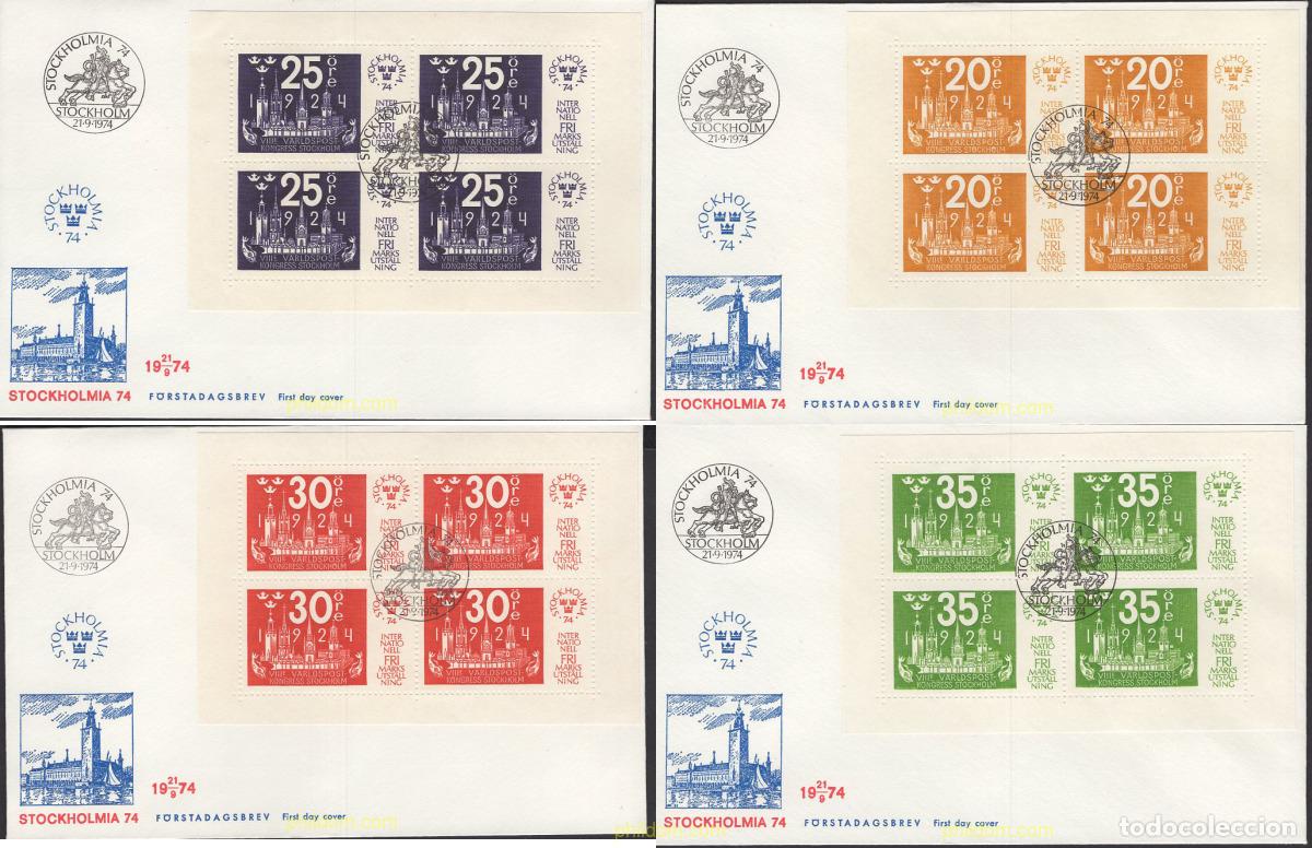 Selos: 660536 MNH SUECIA 1974 STOCKHOLMIA 74. EXPOSICION FILATELICA INTERNACIONAL