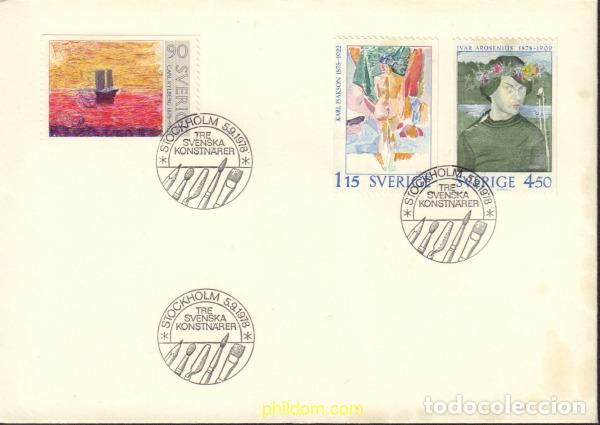 Sellos: 435942 MNH SUECIA 1978 CENTENARIO DEL NACIMIENTO DE CARL KYLBERG, KARL ISAKSON E IVAR AROSENIUES