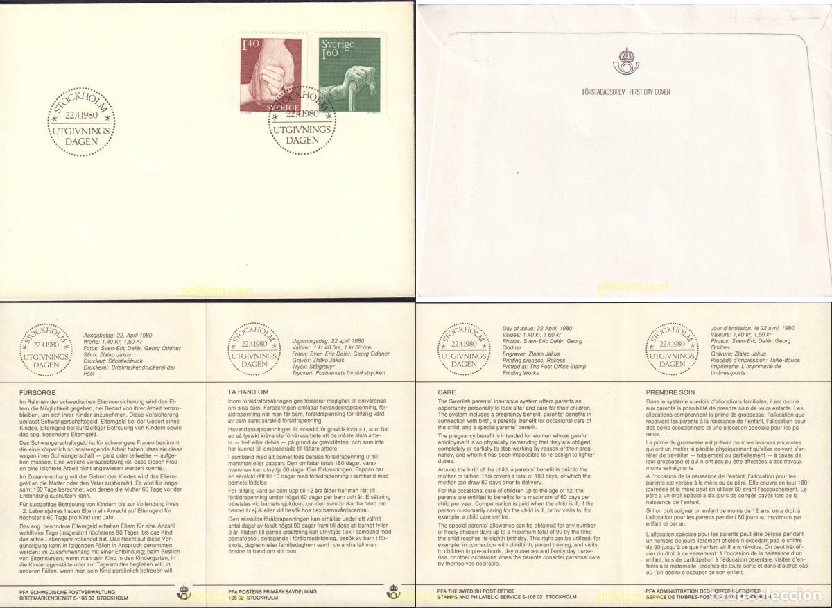 Sellos: 435954 MNH SUECIA 1980 TENER CUIDADO