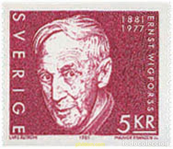 Sellos: 109855 MNH SUECIA 1981 CENTENARIO DEL NACIMIENTO DE ERNST WIGFORSS