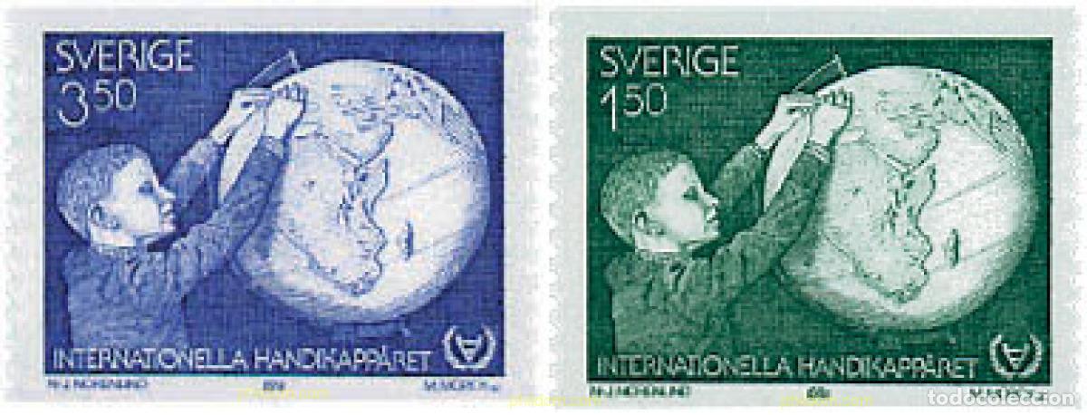 Sellos: 109856 MNH SUECIA 1981 A&Ntilde;O INTERNACIONAL DE LOS DISCAPACITADOS