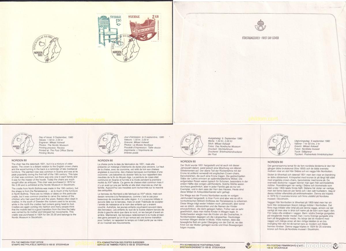 Sellos: 435957 USED SUECIA 1980 NORDEN 80. ARTESANIA ANTIGUA