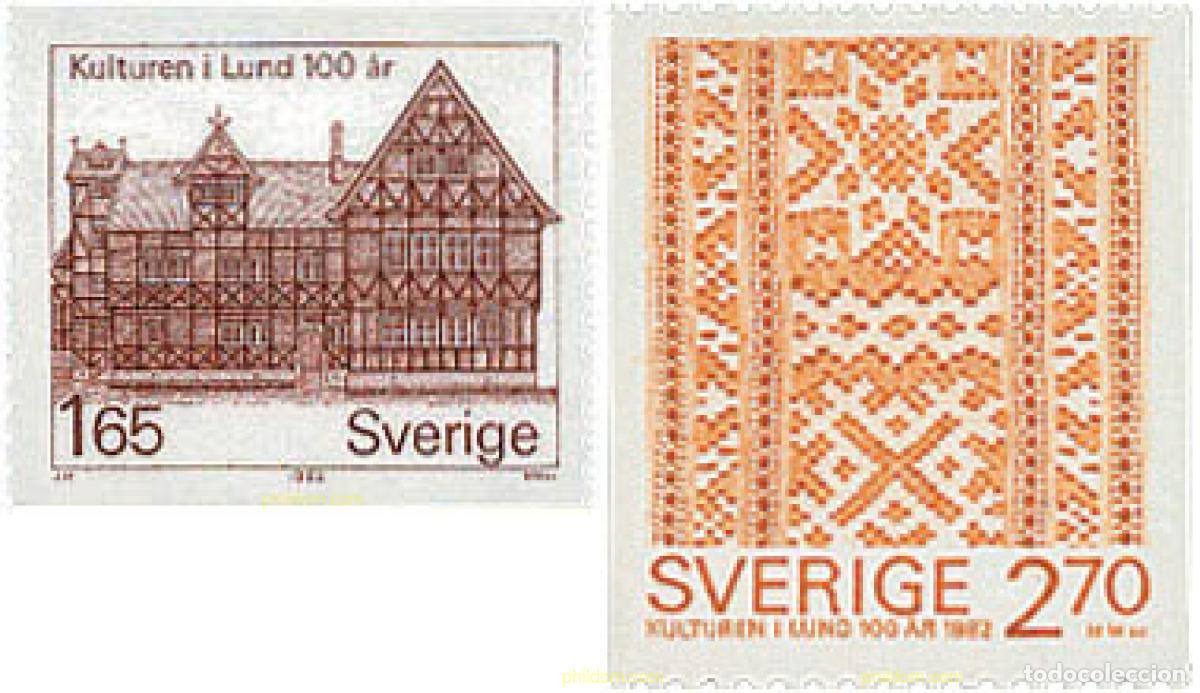 Sellos: 109918 MNH SUECIA 1982 CENTENARIO DE LA FUNDACION DEL MUSEO KULTUREN DE LUND