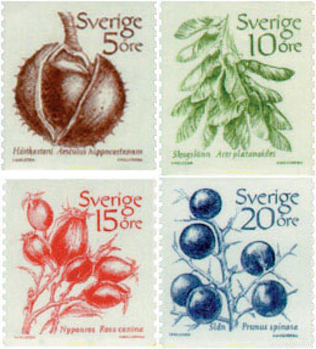 Sellos: 109935 MNH SUECIA 1983 FRUTAS