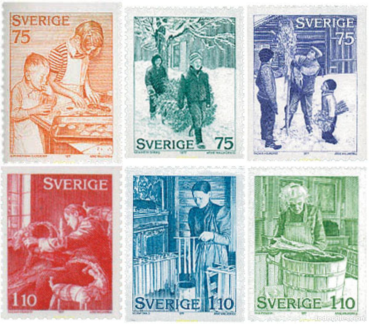 Sellos: 109686 MNH SUECIA 1977 NAVIDAD