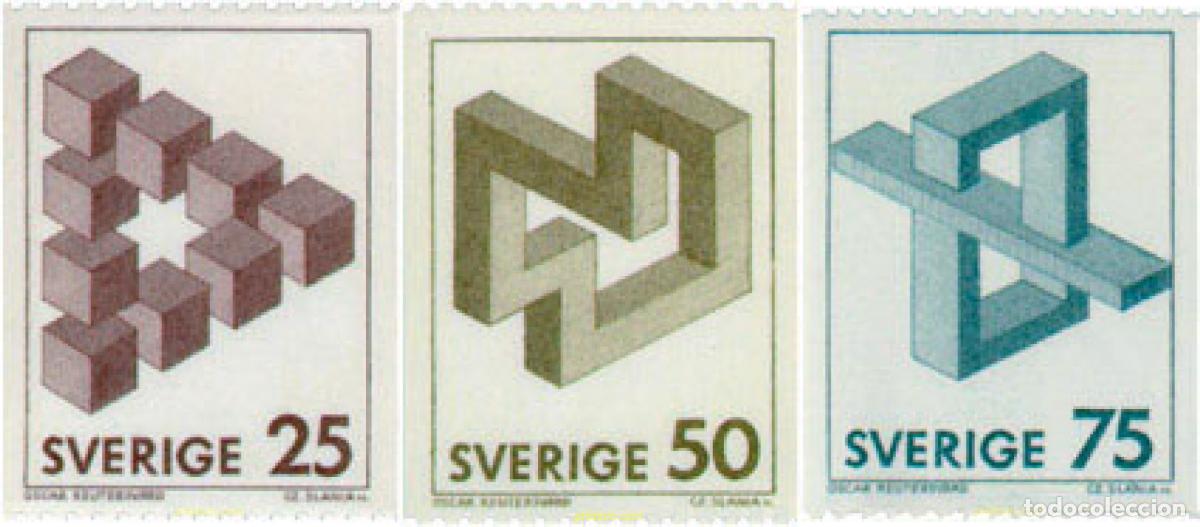 Sellos: 109907 MNH SUECIA 1982 FIGURAS IMPOSIBLES