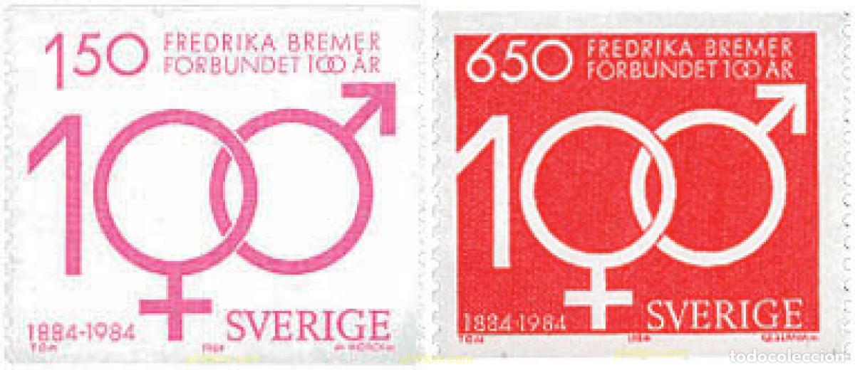 Sellos: 110133 MNH SUECIA 1984 CENTENARIO DE LA ASOCIACION FREDERIKA BREMER