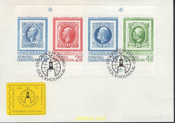 Sellos: 544452 MNH SUECIA 1983 STOCKHOLMIA 86. EXPOSICION FILATELICA INTERNACIONAL