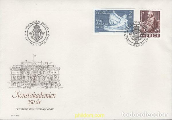 Stamps: 436260 MNH SUECIA 1985 250 ANIVERSARIO DE LA REAL ACADEMIA DE BELLAS ARTES