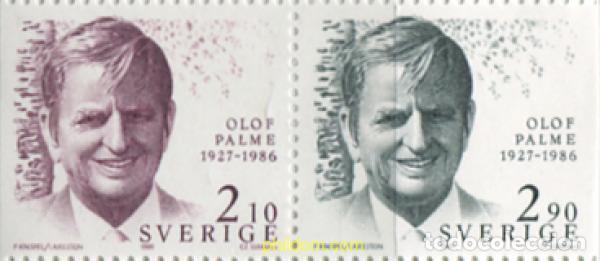 Sellos: 112151 MNH SUECIA 1986 HOMENAJE A OLOF PALME