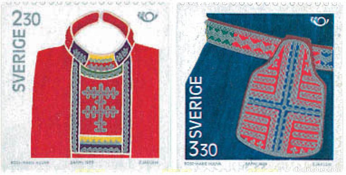 Sellos: 112618 MNH SUECIA 1989 NORDEN 89. VESTIDOS DE LOS PAISES NORDICOS