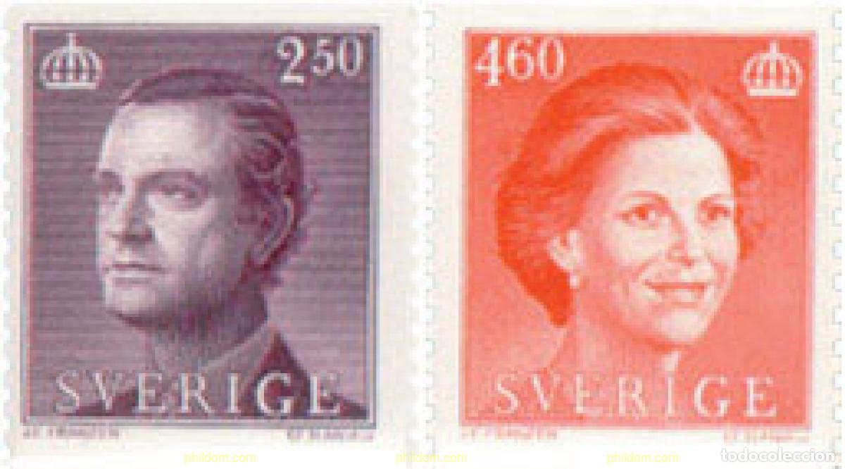 Sellos: 112652 MNH SUECIA 1990 REY CARLOS XVI GUSTAVO Y LA REINA SILVIA
