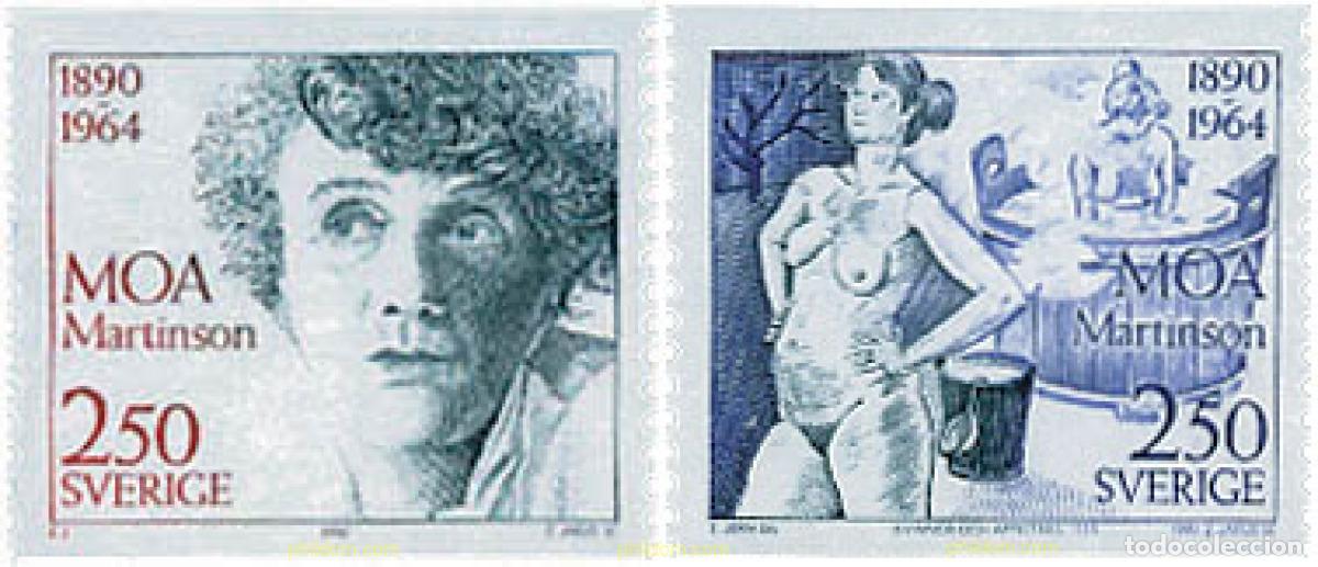 Sellos: 112681 MNH SUECIA 1990 CENTENARIO DEL NACIMIENTO DE MOA MARTINSONS