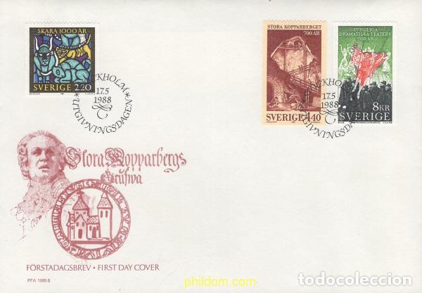 Sellos: 436274 MNH SUECIA 1988 ANIVERSARIOS