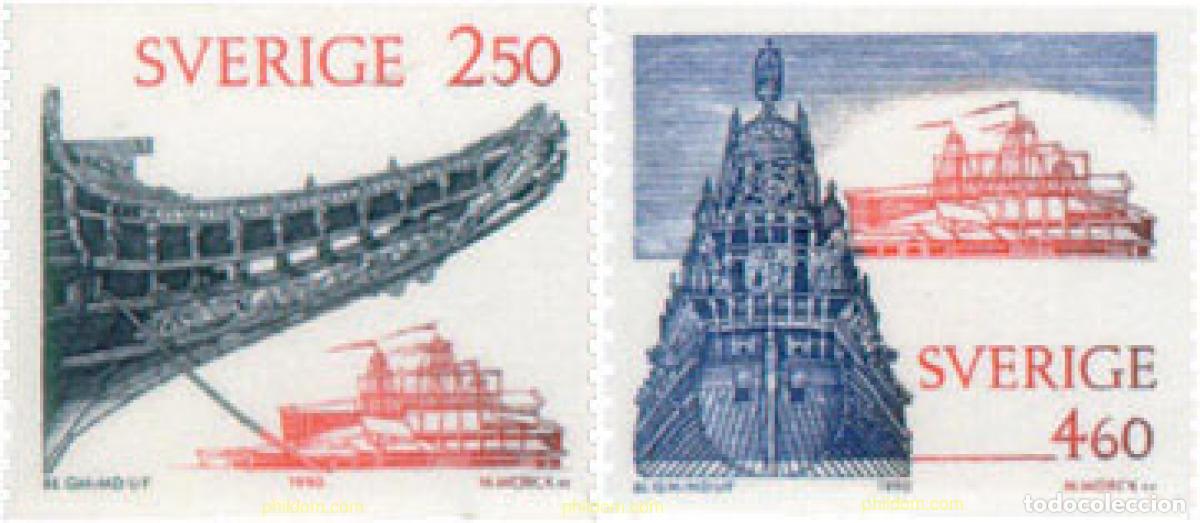 Sellos: 112657 MNH SUECIA 1990 INAUGURACION DEL NUEVO MUSEO VASA