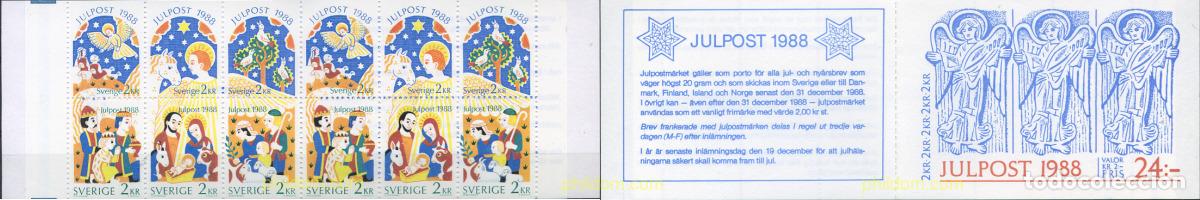 Sellos: 112529 MNH SUECIA 1988 NAVIDAD