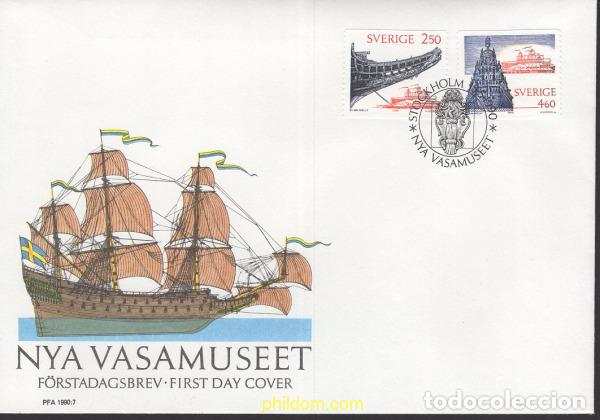 Sellos: 436283 MNH SUECIA 1990 INAUGURACION DEL NUEVO MUSEO VASA
