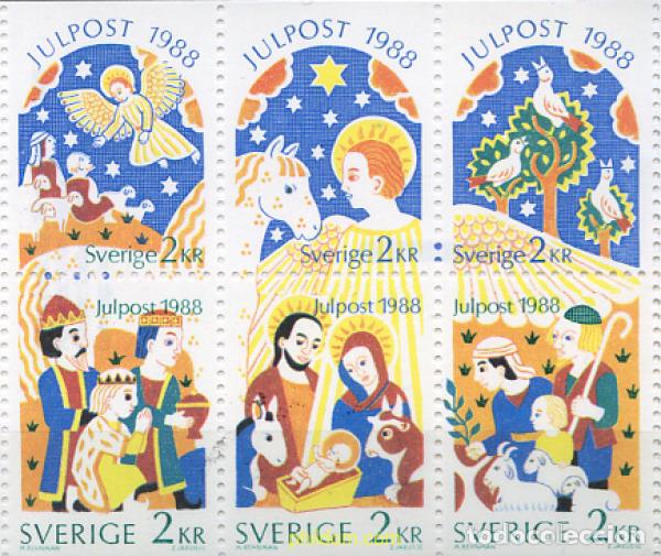 Sellos: 112530 MNH SUECIA 1988 NAVIDAD