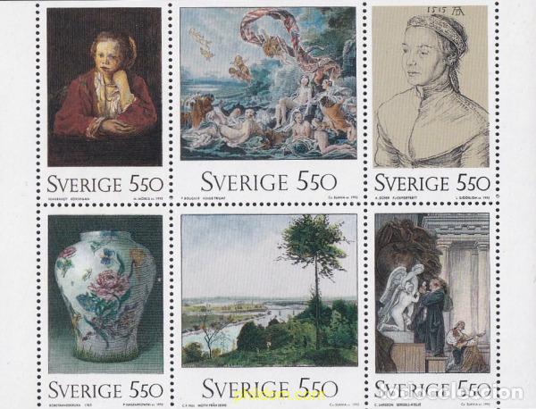 Francobolli: 112999 MNH SUECIA 1992 BICENTENARIO DEL MUSEO NACIONAL